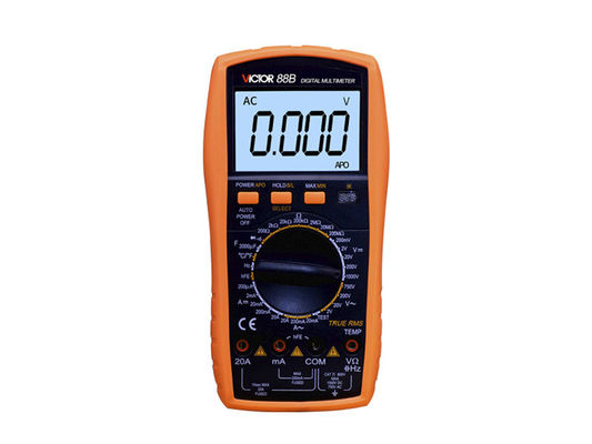 CC VICTOR Digital Multimeter True RMS di CA di 1000V 20A con frequenza di temperatura