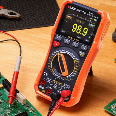 VICTOR 9801Pro Multimetro digitale con schermo TFT