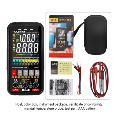 VICTOR 923E Multometro digitale con display colorato Smart Auto range multimeter