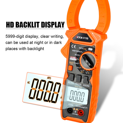 VICTOR 615B DC 1500V 1000A True RMS AC DC Digital Clamp Multimeter con contatore di energia solare NCV