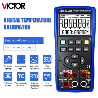 Calibratore RTD Termocoppia multifunzione Calibratore di processo Calibratore di temperatura Tc e calibratore RTD