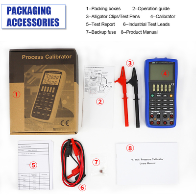 VICTOR15+ Calibratore di processo multifunzione Strumento portatile a batteria per la misurazione e l'approvvigionamento di parametri con calibrazione della pressione