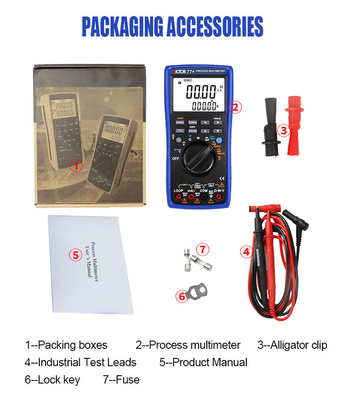 20mA di uscita del segnale 24V Victor 77+ Process Meter 2 In 1 Digital Multimeter