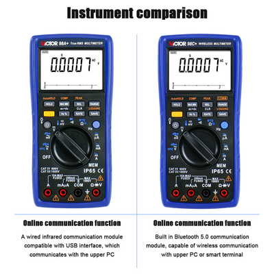 VICTOR 98C+ Multimetro digitale wireless 22000 conteggi visualizza il multimetro autonomico