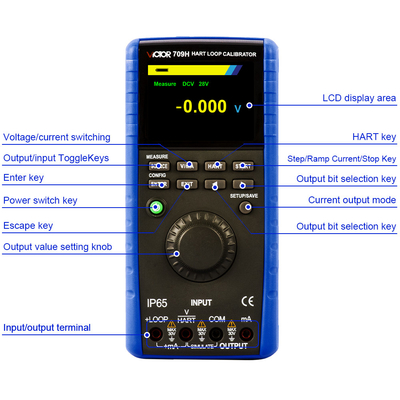 Attrezzatura HART Communication Loop Calibrator di calibratura della termocoppia IP65