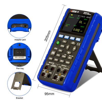 VICTOR 26 Calibratore di processo multifunzione Generatore di segnale con precisione dello 0,01% 5 cifre Display circuito a circuito 24V IP65